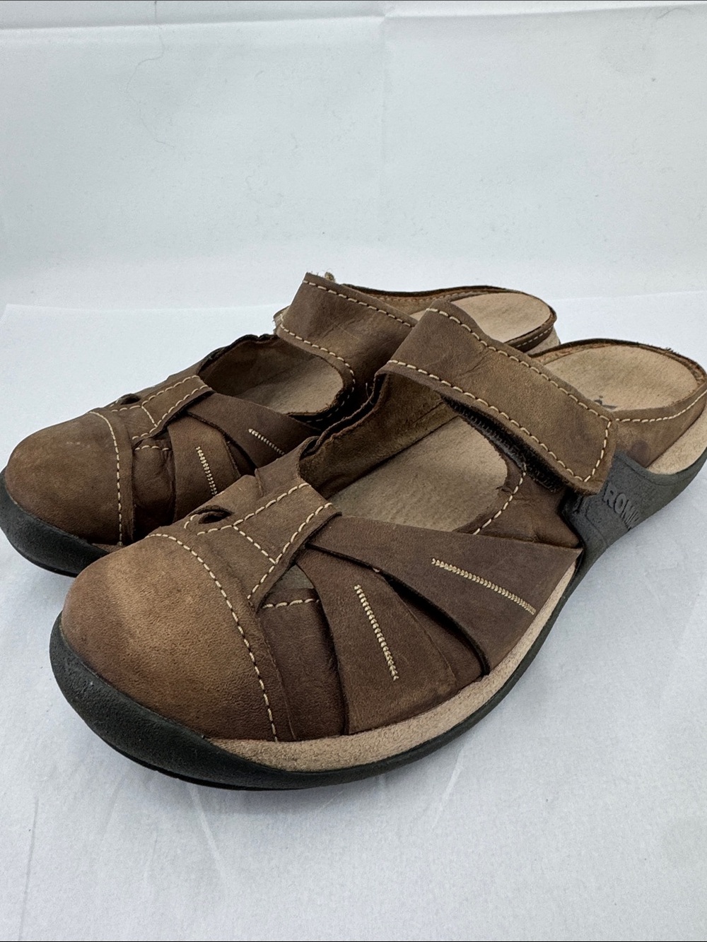 Romika Womens Milla 50 Leather Strappy Sandals Slides Clogs Mules, sz 40 / 9 9.5